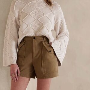 Banana Republic High-Waisted Brown Shorts